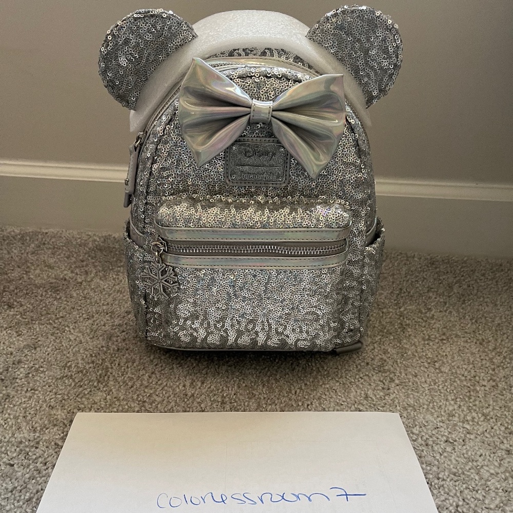 lASR X Loungefly holo sequins mini backpack